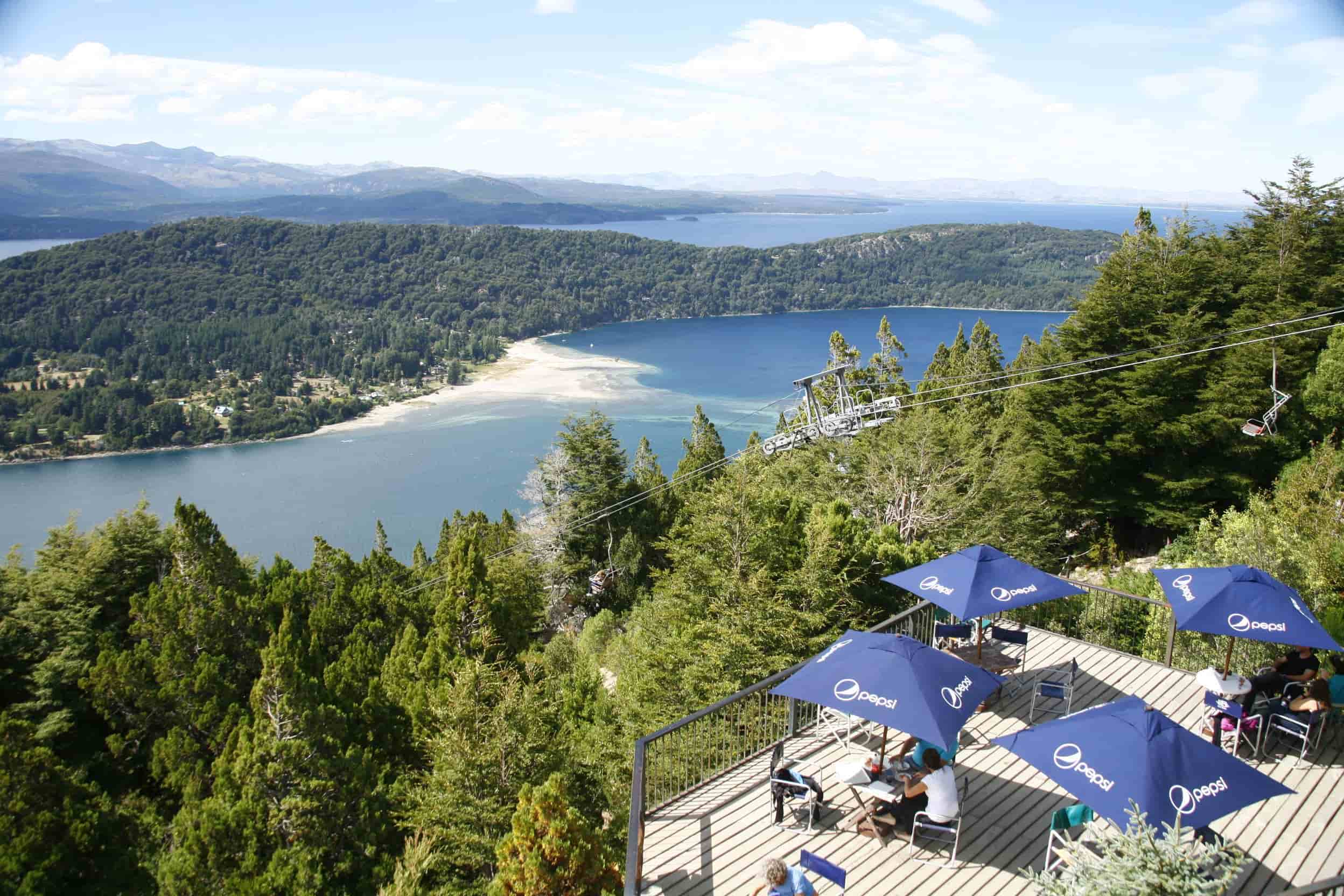 Best time to visit Patagonia, top view of the lake.