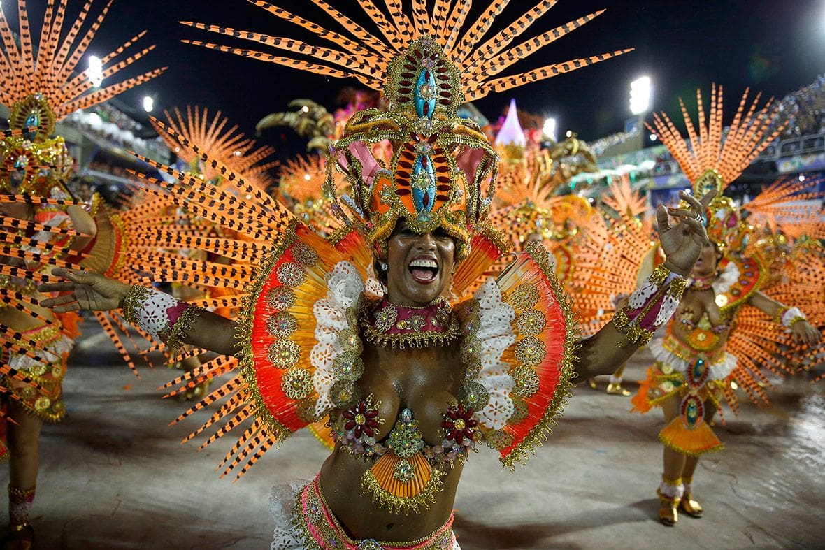 Rio carnival festival performer