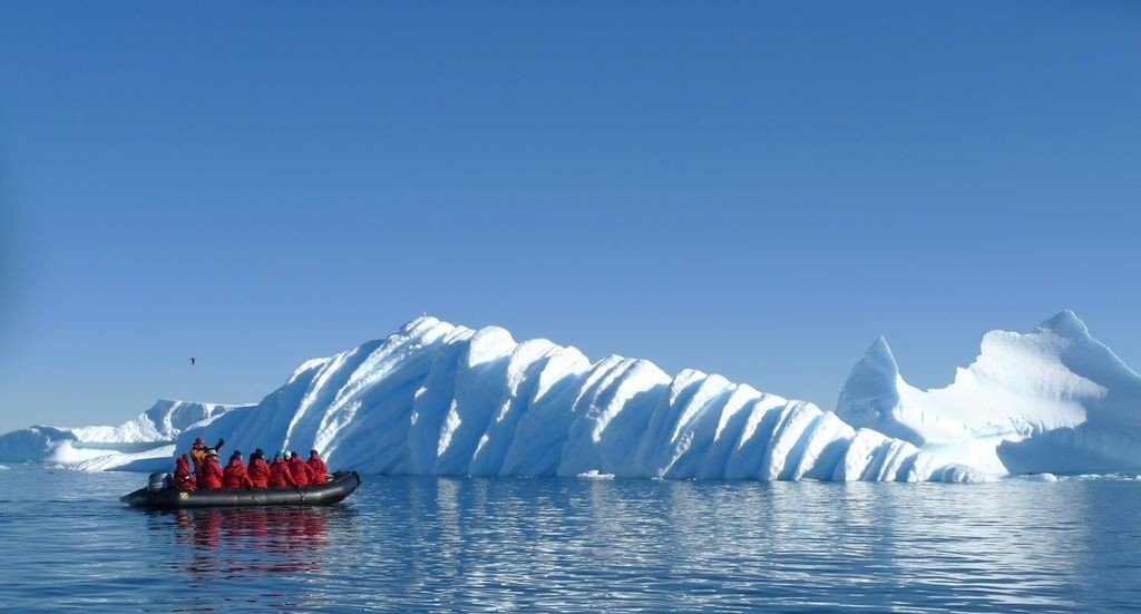 Zodiac excursion in Antarctica