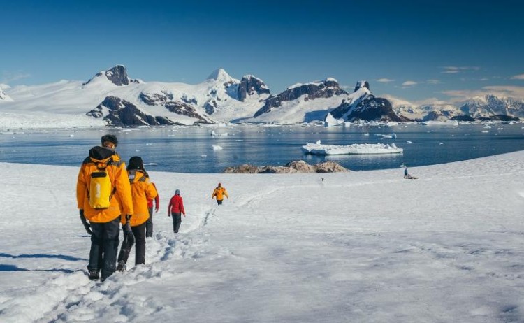 Hiking in Antarctica Quark