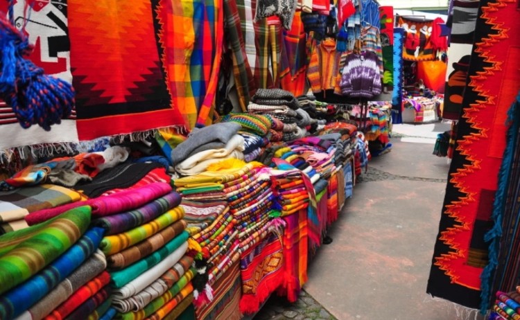 Highland Markets with variety of Textiles