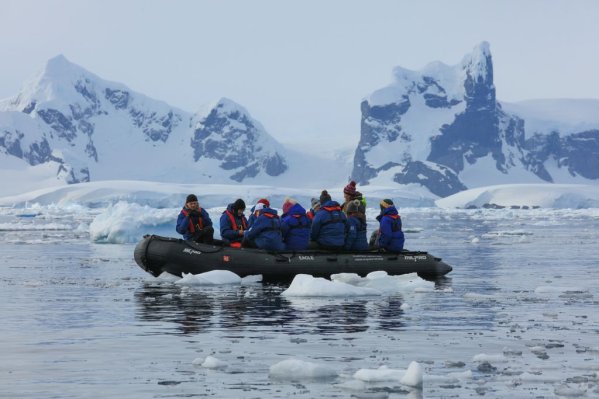 Zodiac excursions are a highlight of expedition cruises in Antarctica Zodiac expedition cruises in Antarctica