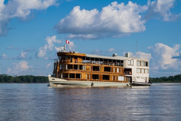 Amazon jungle cruise on board Delfin