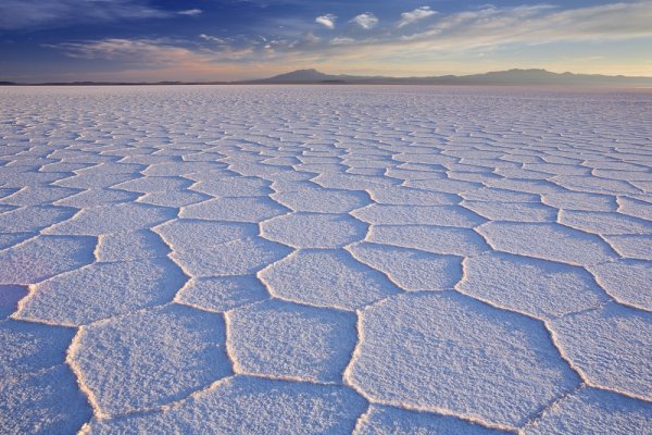 The world's largest salt flat, Salar de Uyuni in Bolivia