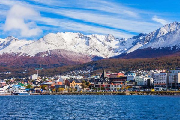 Ushuaia City and mountain view