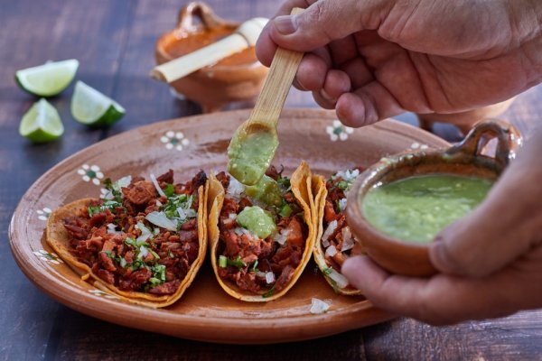 traditional Mexican dishes Tacos al pastor