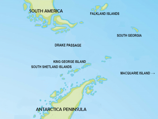 Antarctica map