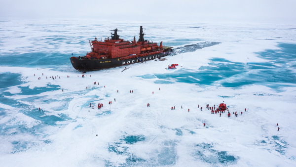 Cruise on an Icebreaker 50 years at 90 degrees North