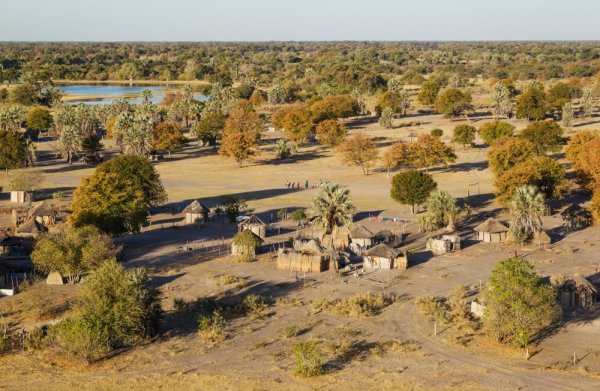 Native Botswana native village just outside the deltas boundaries.