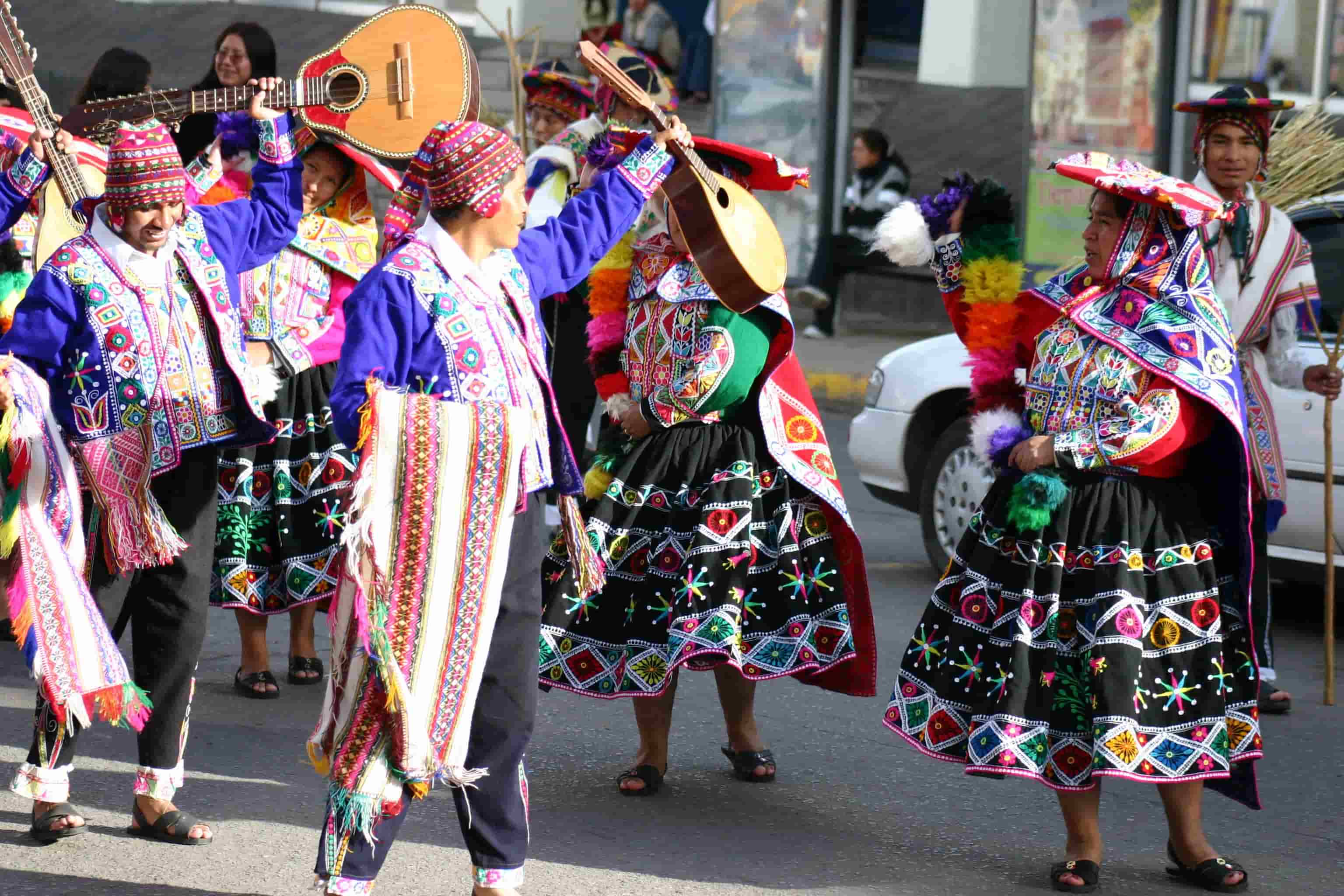 festivals events in South America. Parade in Cusco Peru Parade in Cusco Peru